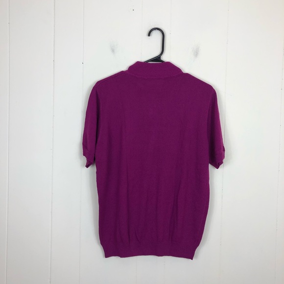 Vintage Mock-Neck Embroidered Sweater Sz M - Picture 9 of 10